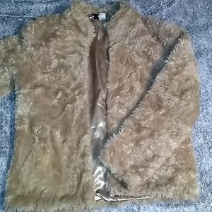 Faux fur jacket